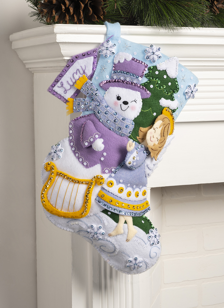 Bucilla ® Seasonal - Felt - Stocking Kits - Hugs From Above - 89553E