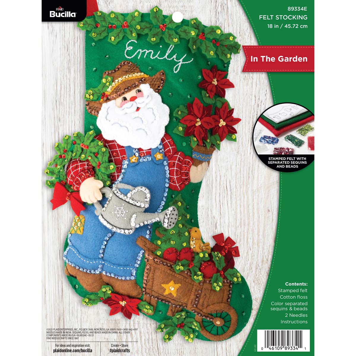 Bucilla ® Seasonal - Felt - Stocking Kits - In The Garden - 89334E