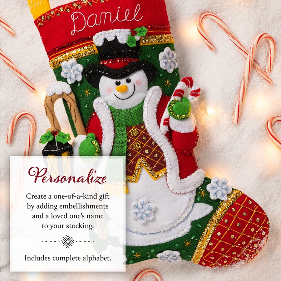 Bucilla ® Seasonal - Felt - Stocking Kits - Light Up The Holidays - 89587E