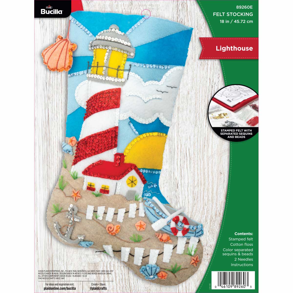 Bucilla ® Seasonal - Felt - Stocking Kits - Lighthouse - 89260E