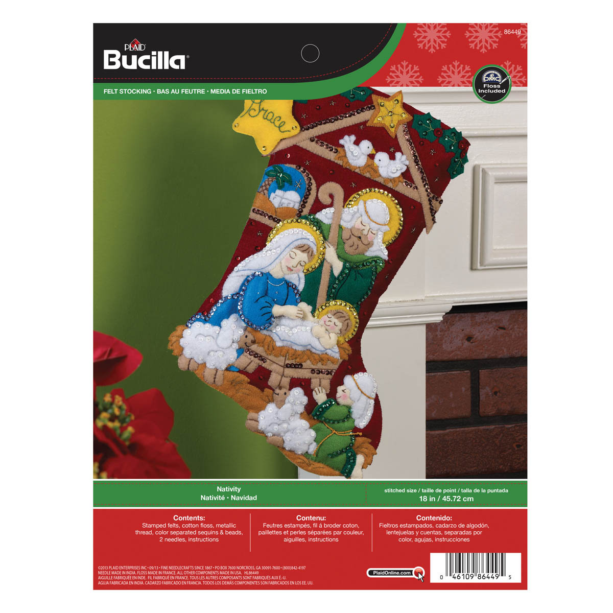 Bucilla ® Seasonal - Felt - Stocking Kits - Nativity - 86449