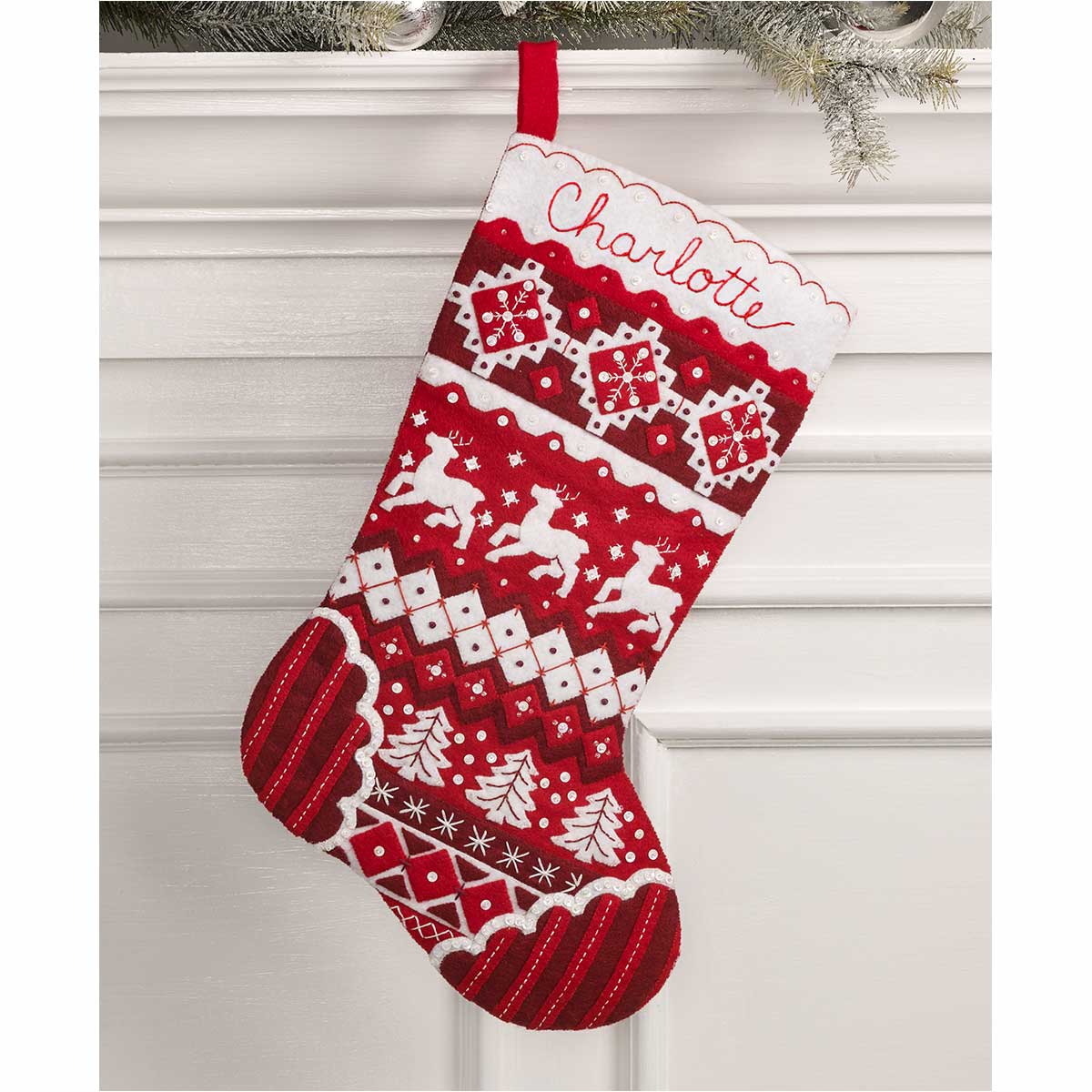 Bucilla ® Seasonal - Felt - Stocking Kits - Nordic Christmas - 89066E