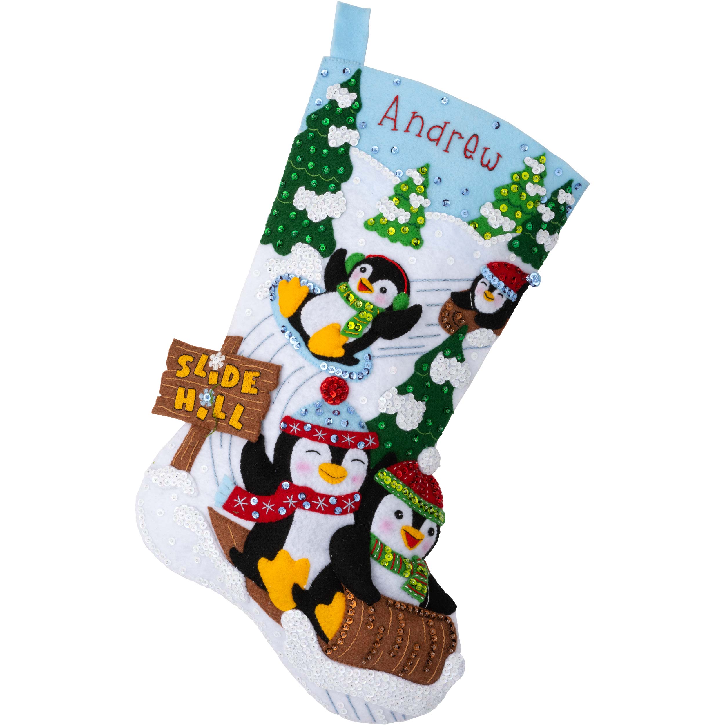 Bucilla ® Seasonal - Felt - Stocking Kits - Penguins at Play - 89481E