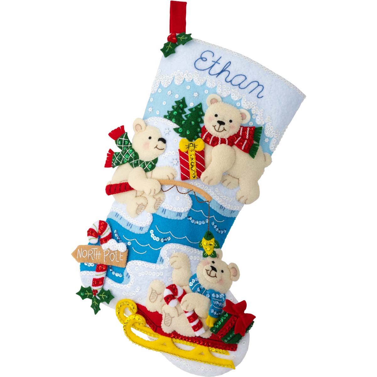 Bucilla ® Seasonal - Felt - Stocking Kits - Polar Bear Buddies - 89465E
