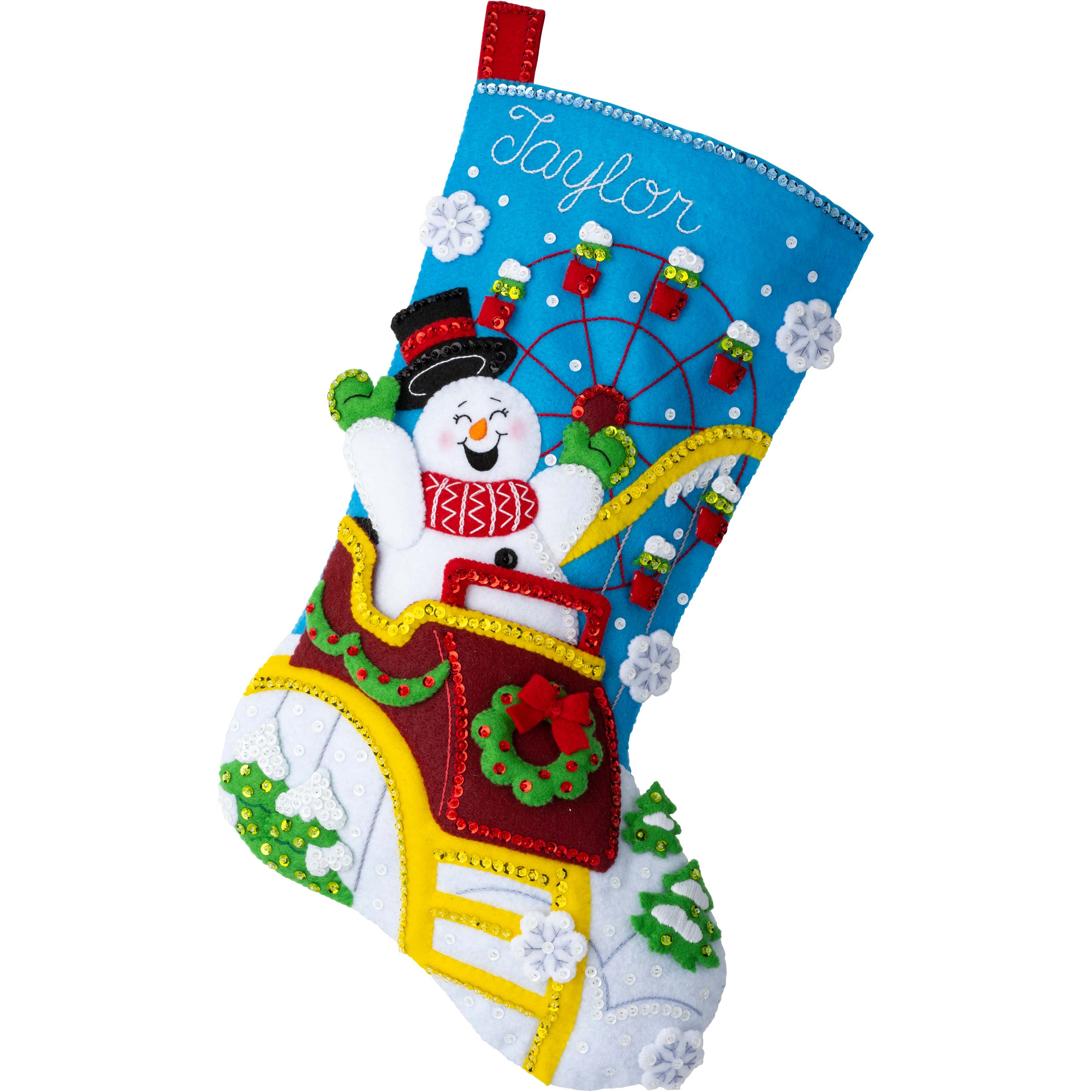 Bucilla ® Seasonal - Felt - Stocking Kits - Polar-Coaster Ride - 89484E