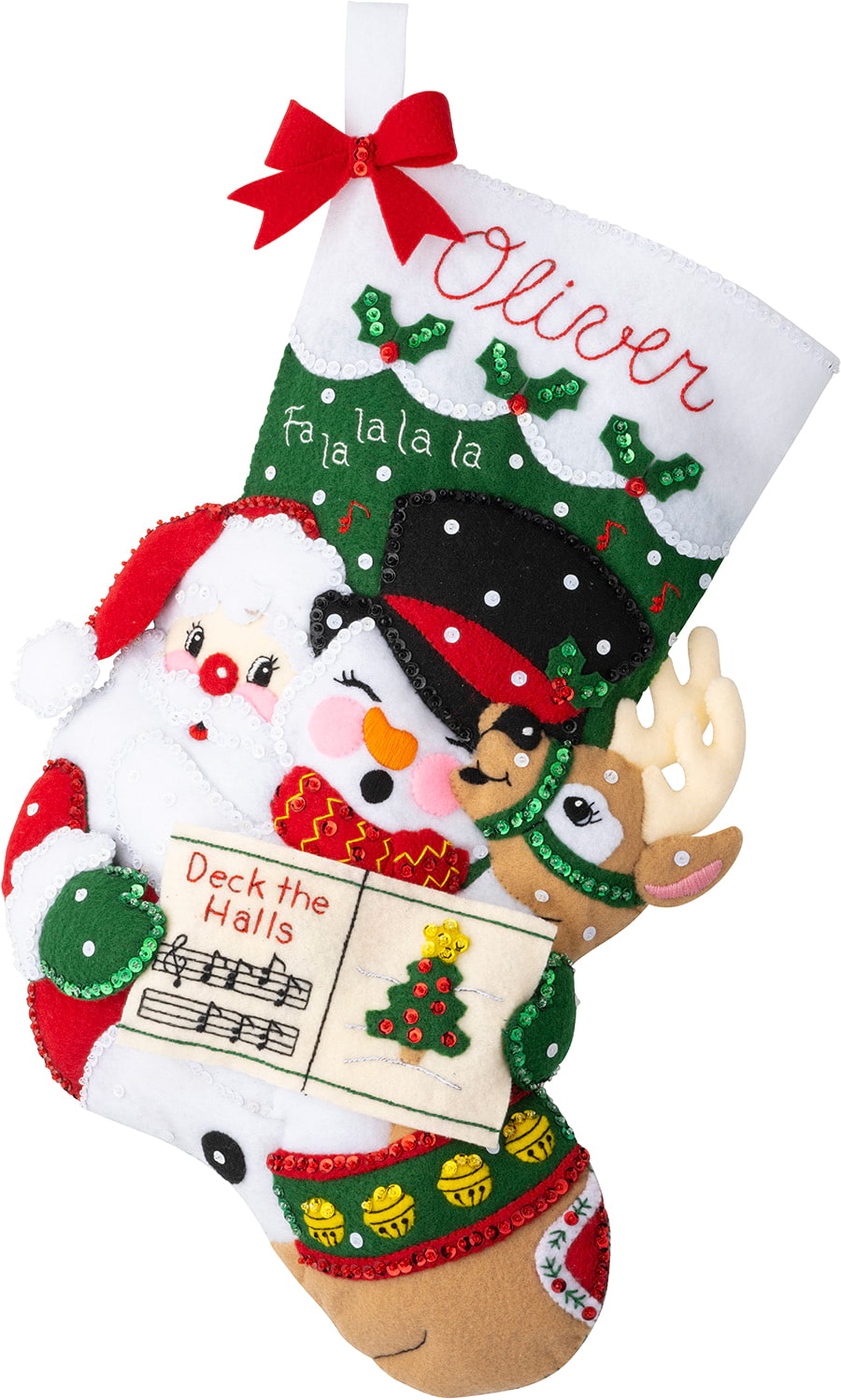 Bucilla ® Seasonal - Felt - Stocking Kits - Santa's Christmas Carols - 89539E