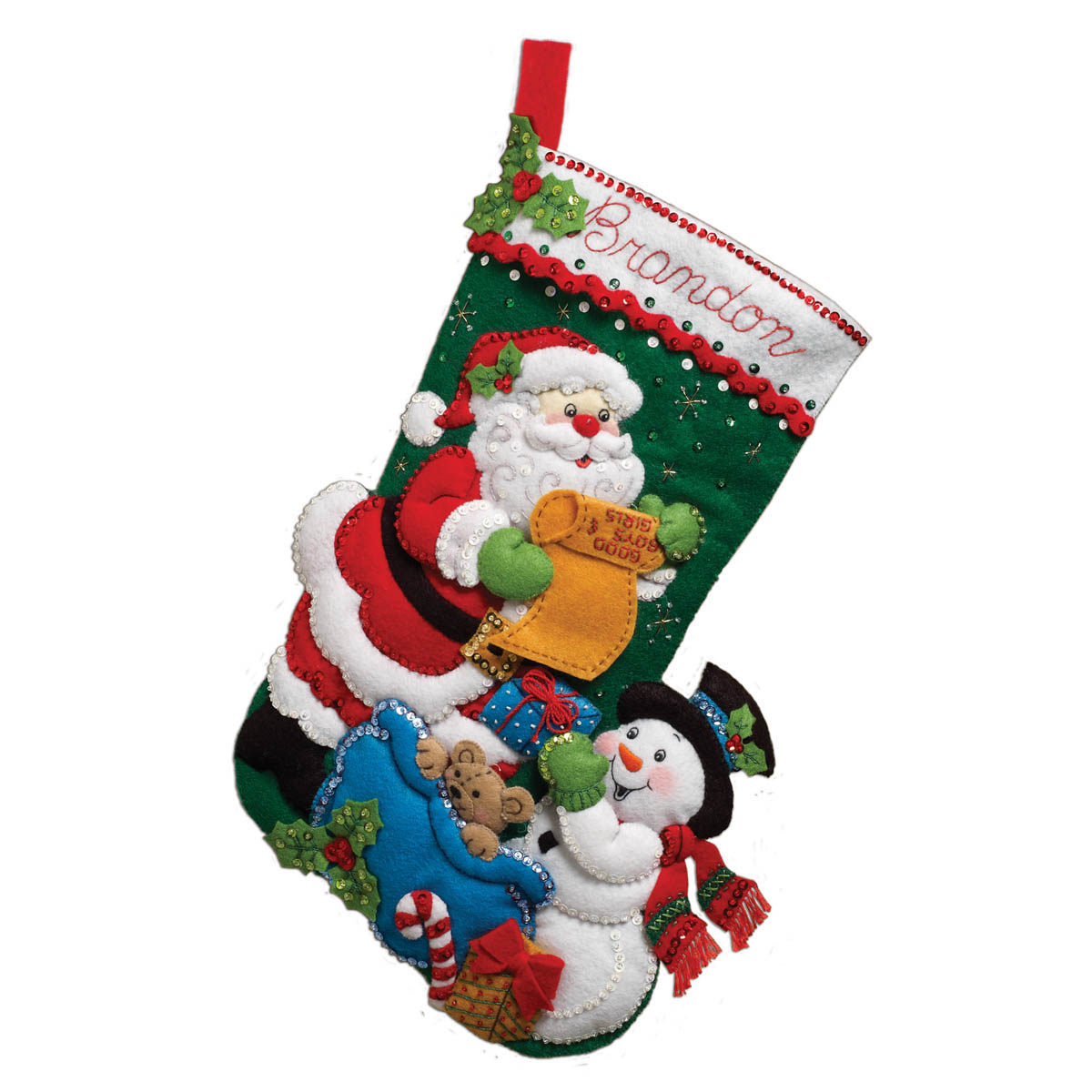 Bucilla ® Seasonal - Felt - Stocking Kits - Santa’s List - 86360