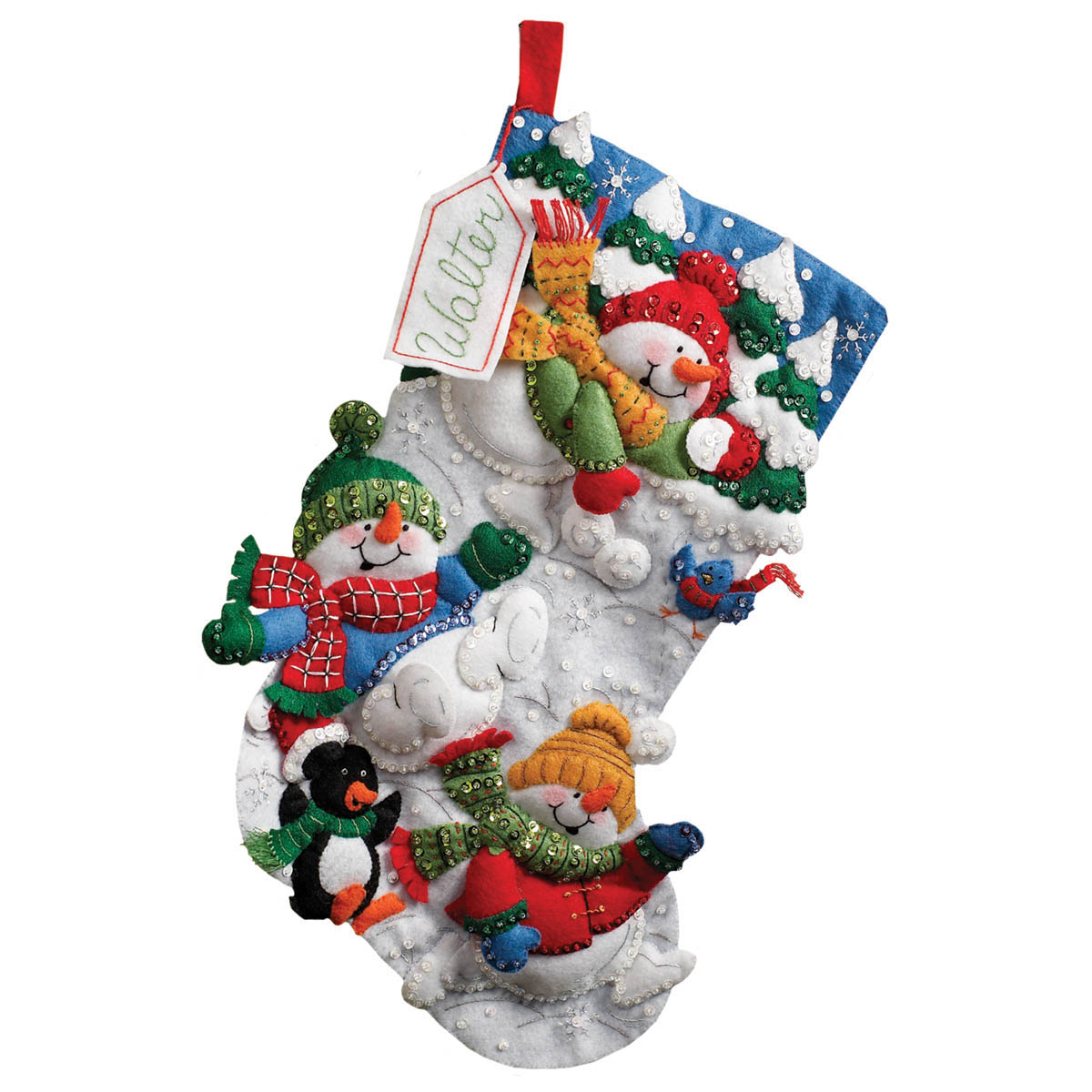 Bucilla ® Seasonal - Felt - Stocking Kits - Snow Fun - 86108