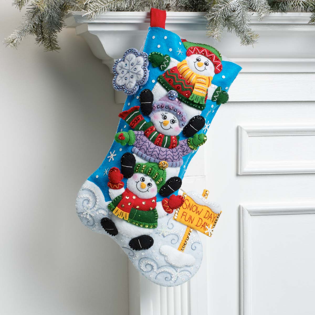 Bucilla ® Seasonal - Felt - Stocking Kits - Snow Much Fun - 89478E