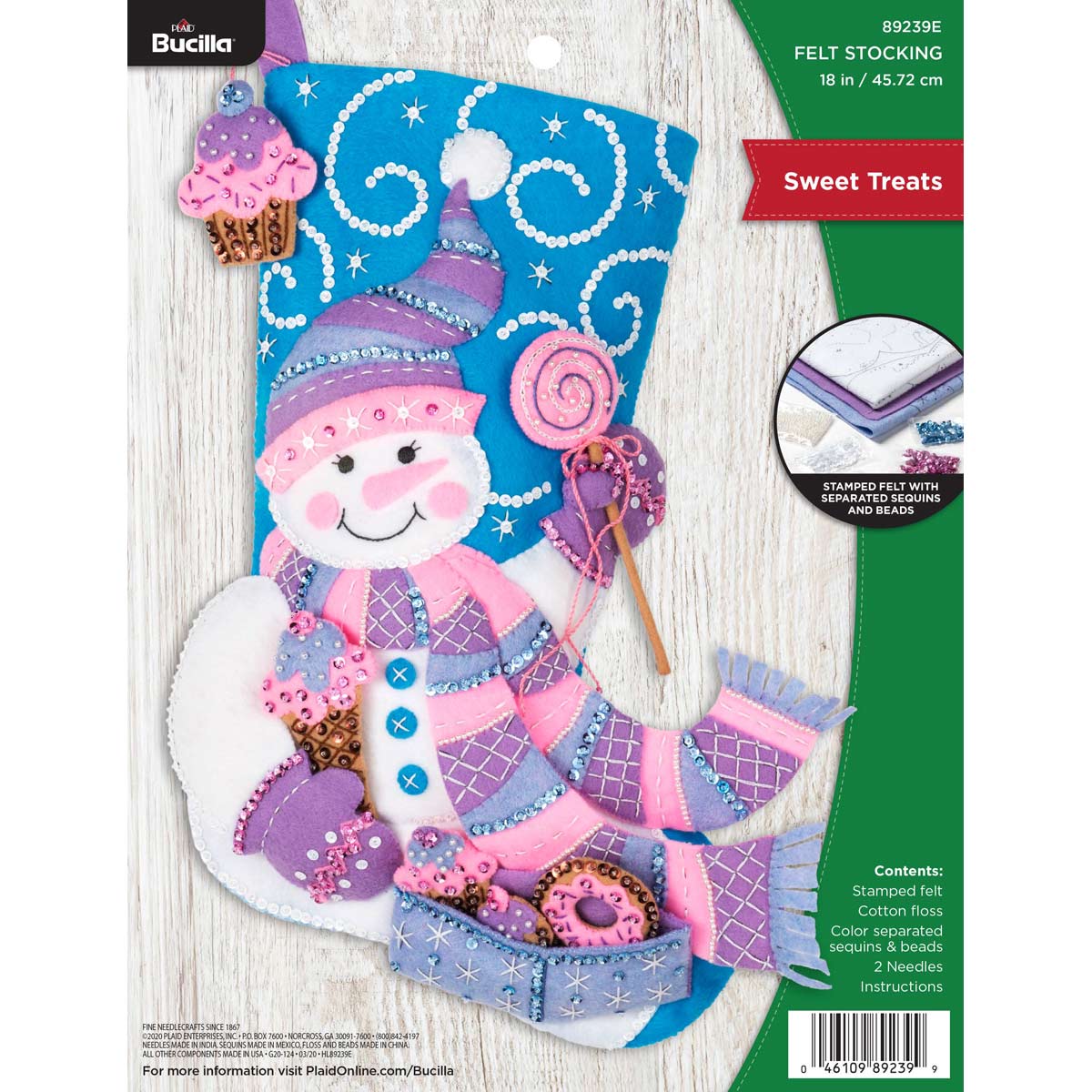 Bucilla ® Seasonal - Felt - Stocking Kits - Sweet Treats - 89239E