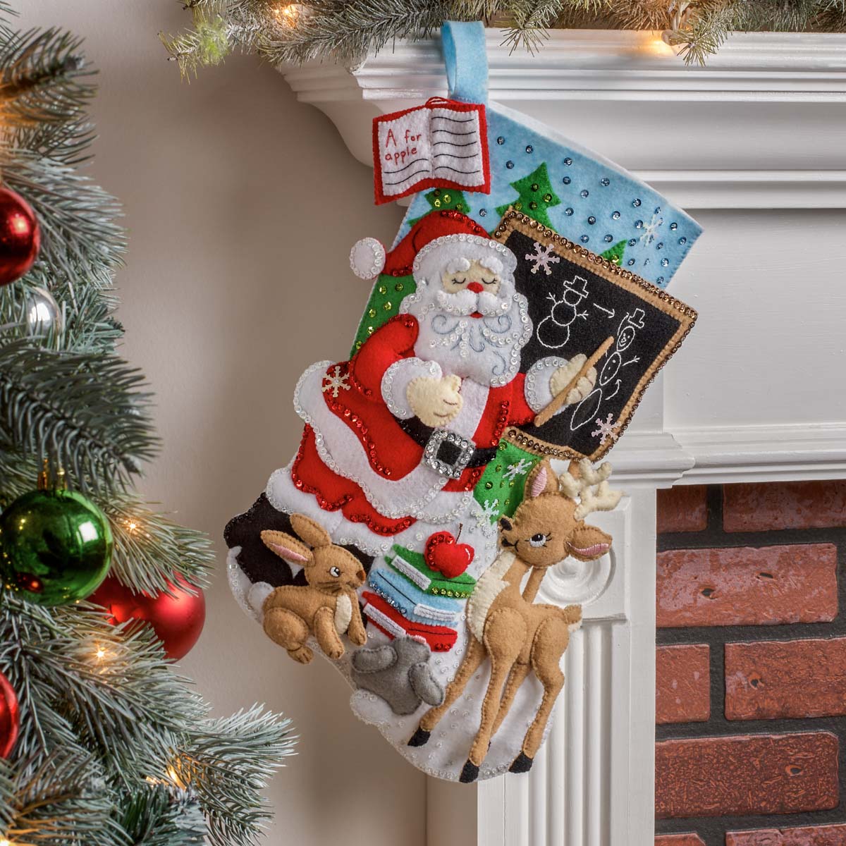 Bucilla ® Seasonal - Felt - Stocking Kits - Teacher Santa - 89254E