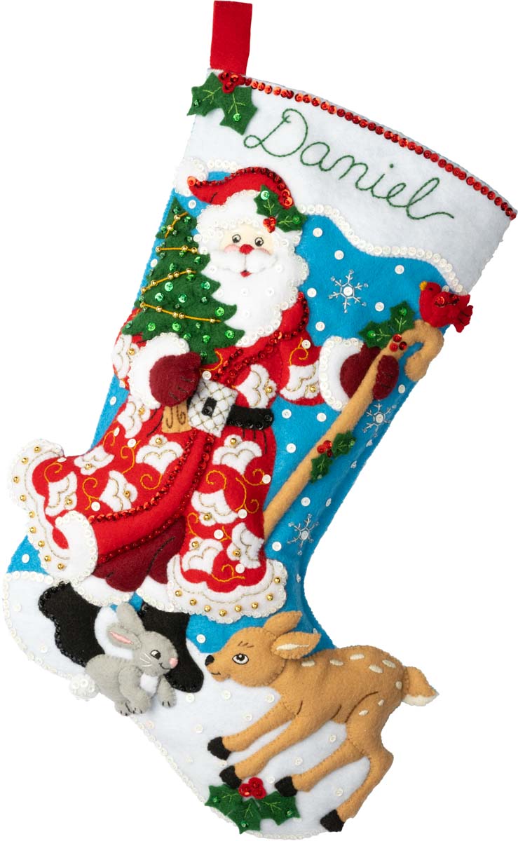 Bucilla ® Seasonal - Felt - Stocking Kits - Timeless St. Nick - 89309E