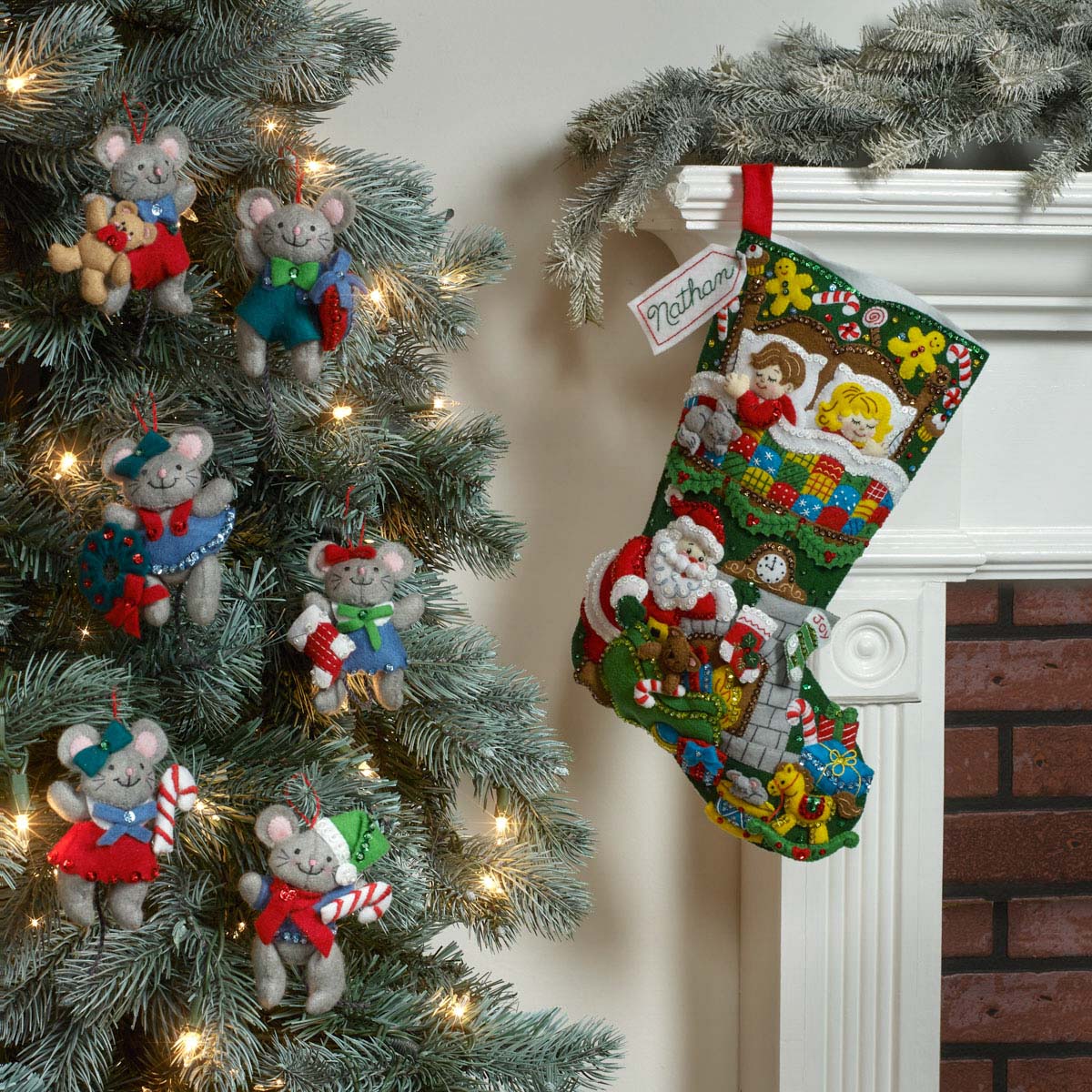 Bucilla ® Seasonal - Felt - Stocking Kits - Tis a Night Before Christmas - 89258E