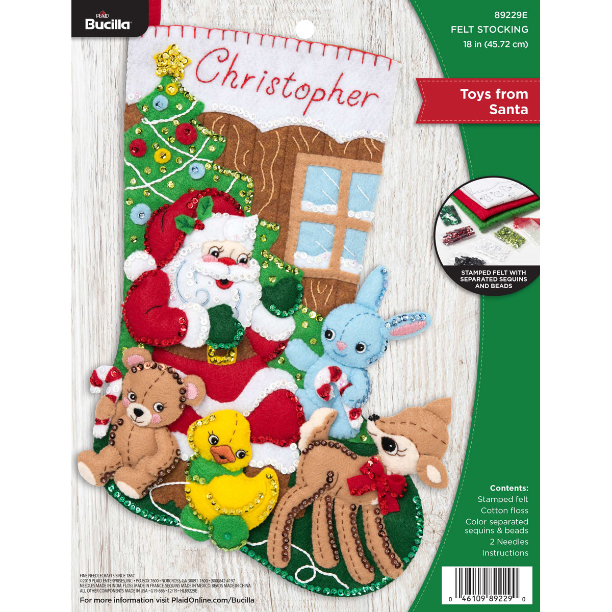Bucilla ® Seasonal - Felt - Stocking Kits - Toys From Santa - 89229E