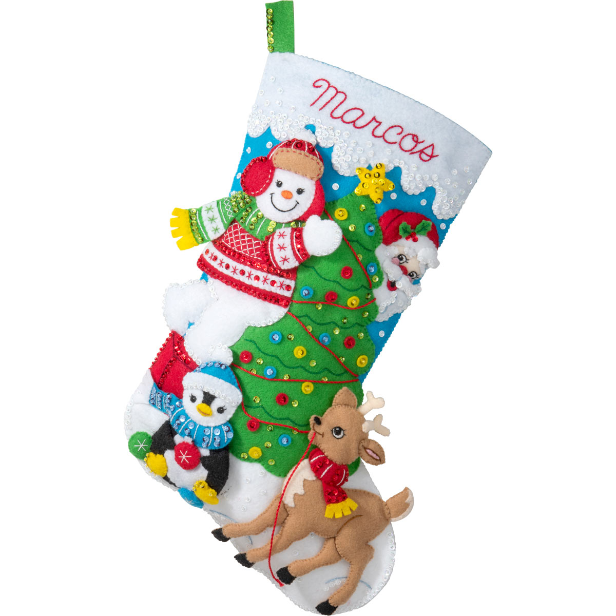 Bucilla ® Seasonal - Felt - Stocking Kits - Tree Party - 89259E