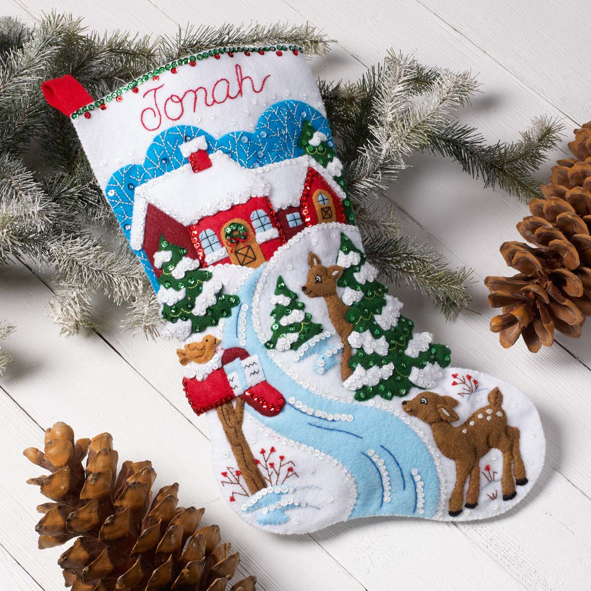 Bucilla ® Seasonal - Felt - Stocking Kits - Winter Days - 89464E