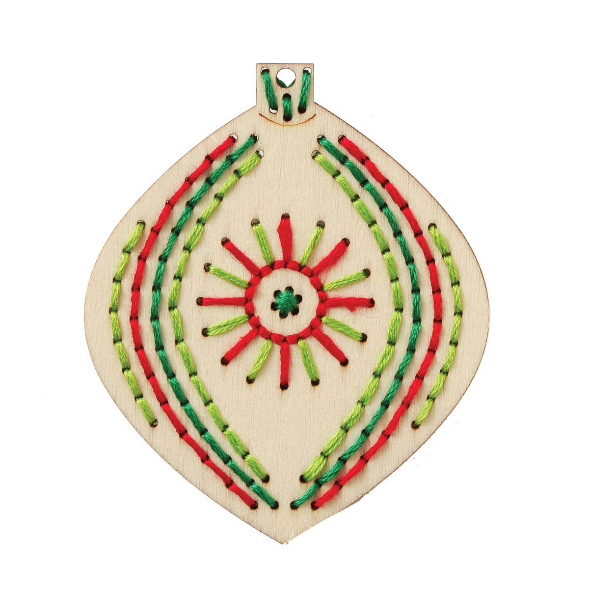 Bucilla ® Seasonal Handmade Charlotte™ Wood Stitchables - Pointed Ornament - 86495
