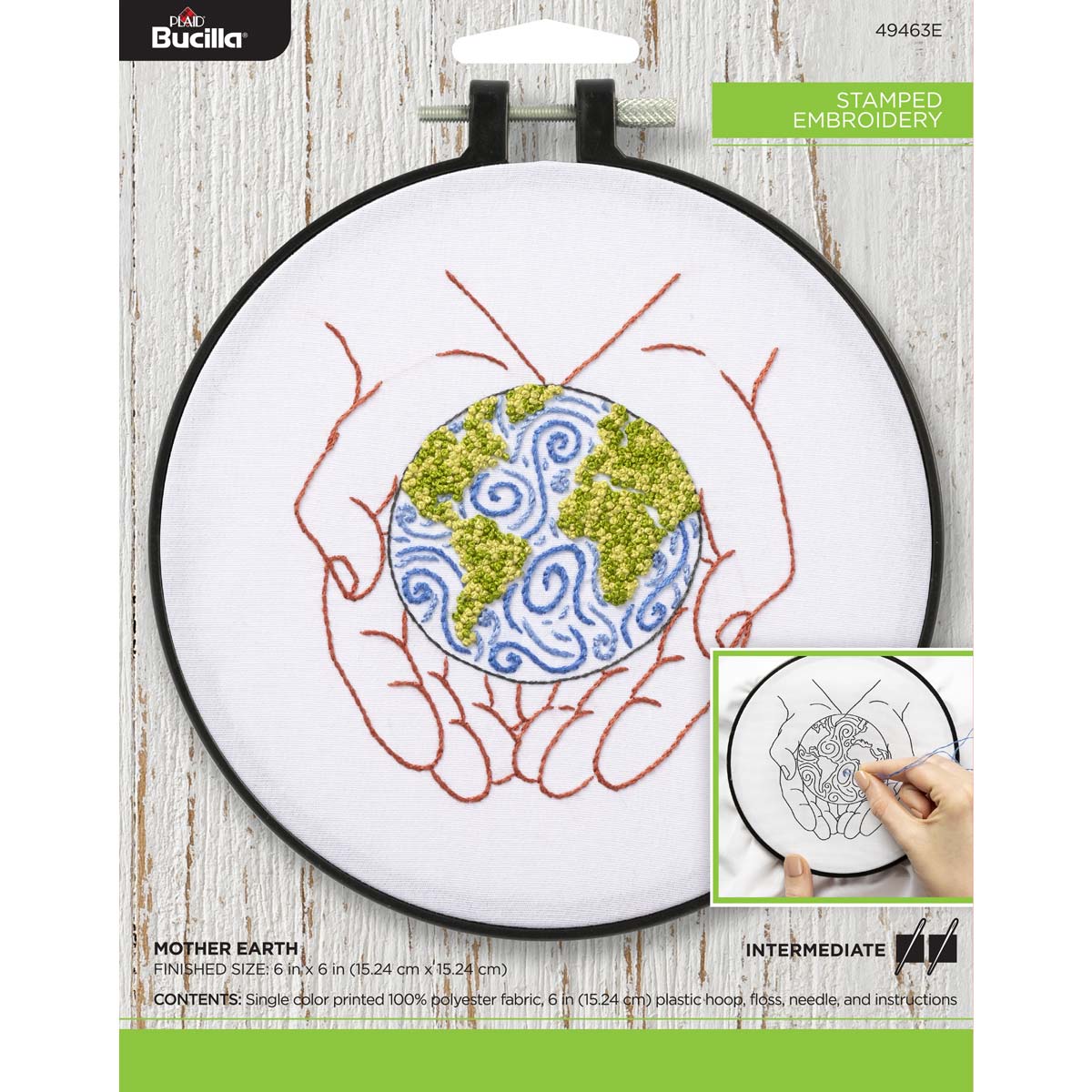 Bucilla ® Stamped Embroidery - Mother Earth - 49463E