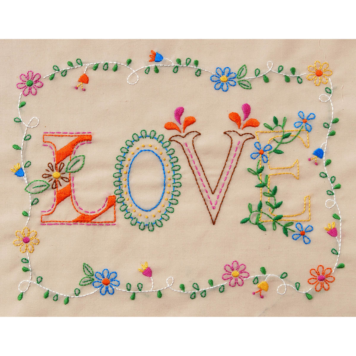 Bucilla ® Stamped Embroidery - Picture Kits - Love - 46276