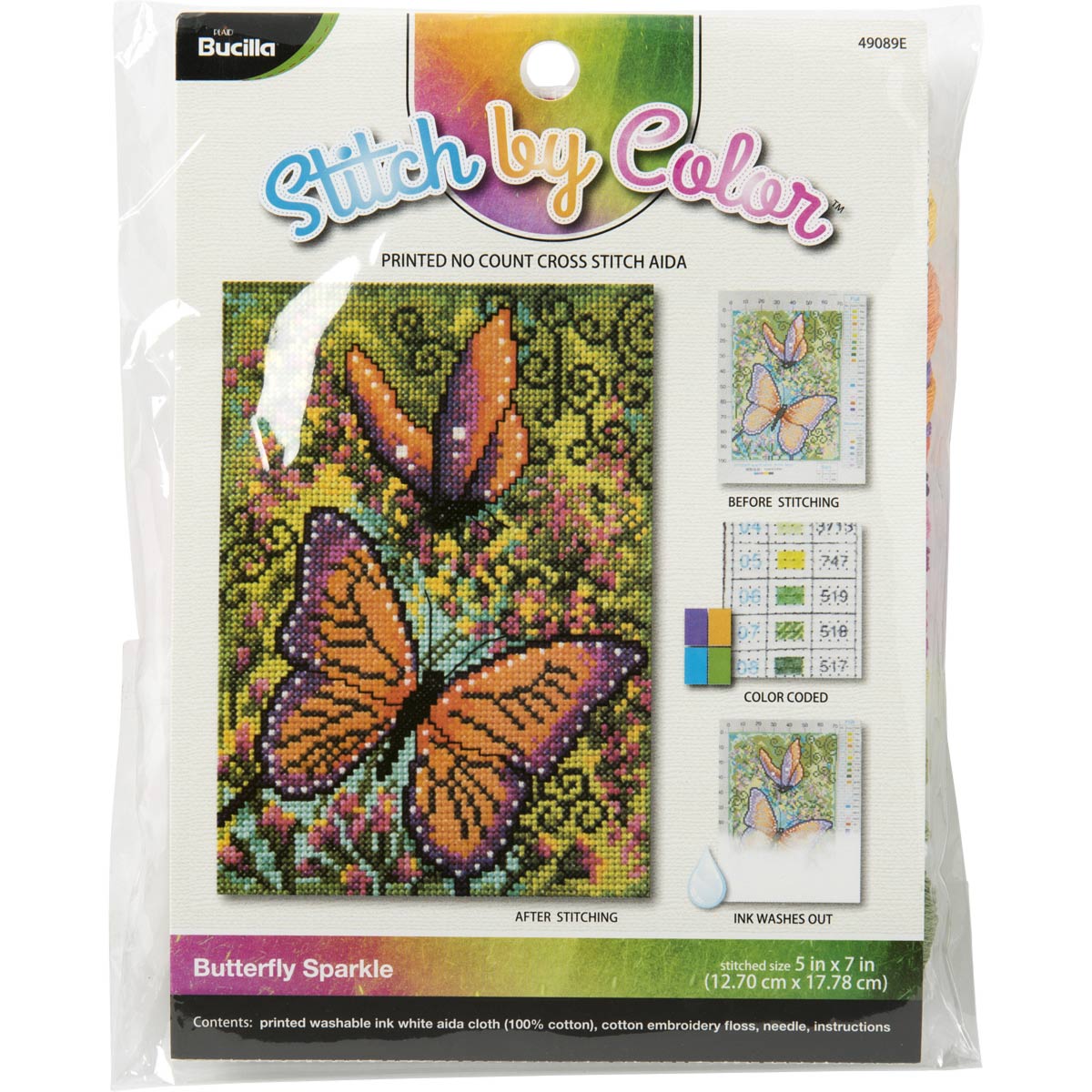 COUNTED X-STITCH - NO COUNT - BUTTERFLY SPAR