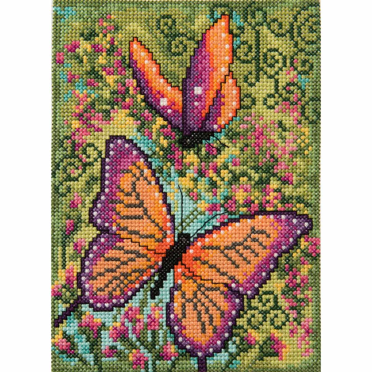 COUNTED X-STITCH - NO COUNT - BUTTERFLY SPAR