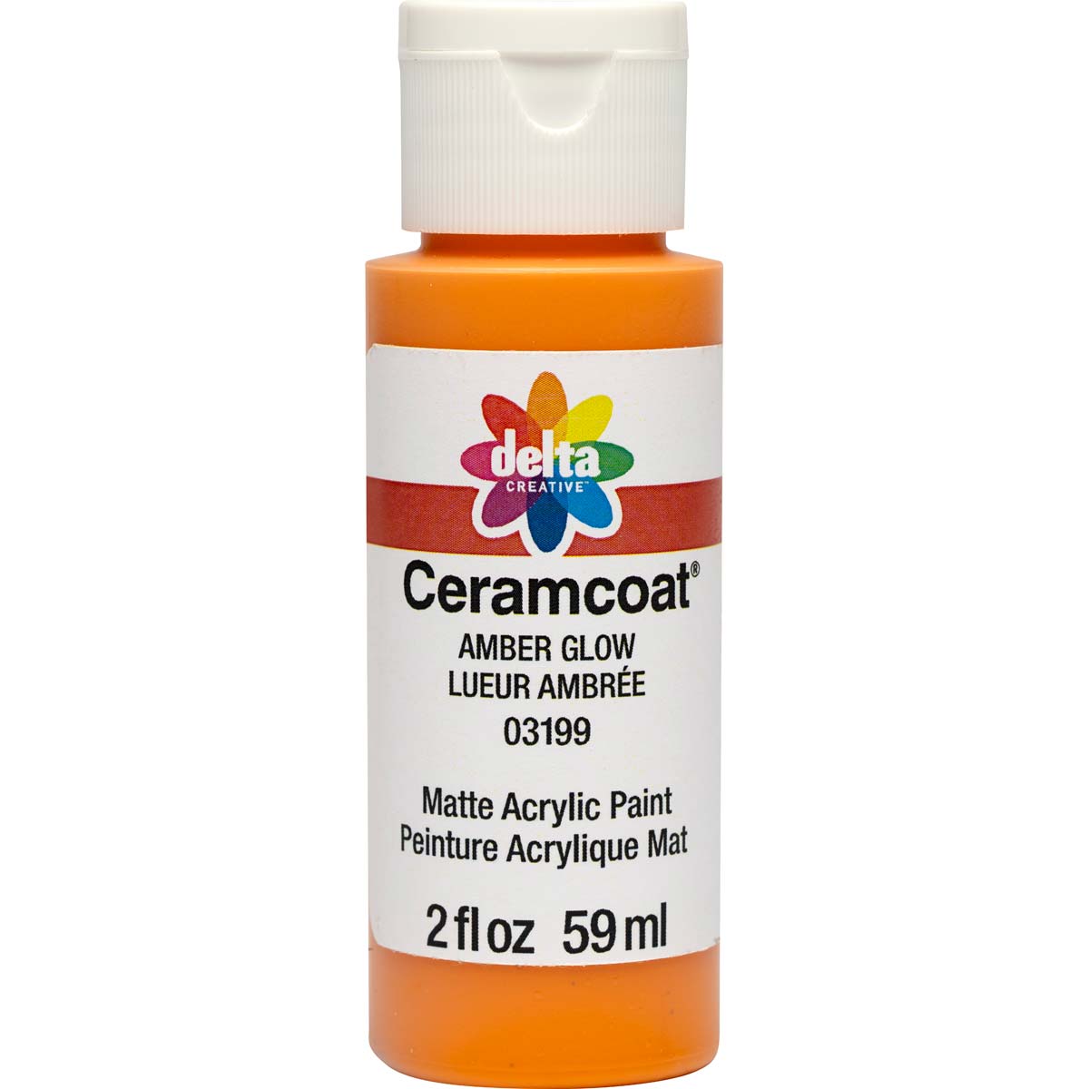 Delta Ceramcoat Acrylic Paint - Amber Glow, 2 oz. - 03199