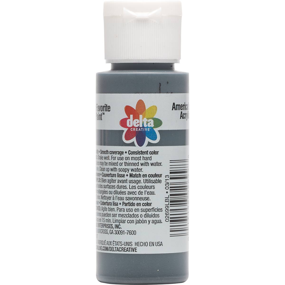 Delta Ceramcoat ® Acrylic Paint - Black Pearl, 2 oz. - 02699