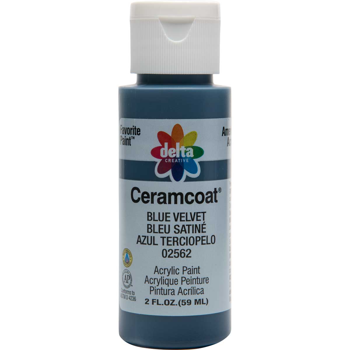 Delta Ceramcoat Acrylic Paint - Blue Velvet, 2 oz. - 025620202W