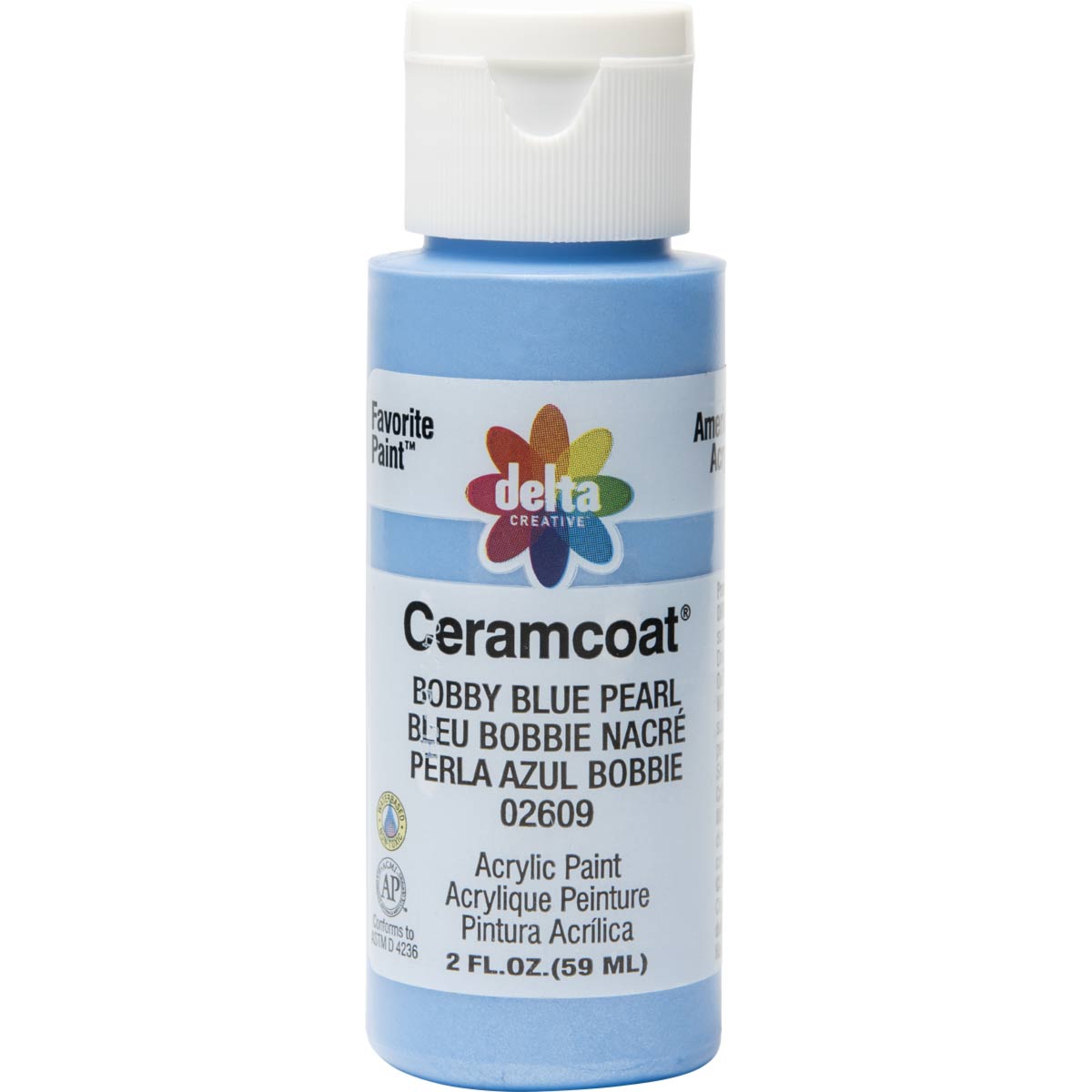 Delta Ceramcoat ® Acrylic Paint - Bobby Blue Pearl, 2 oz. - 026090202W
