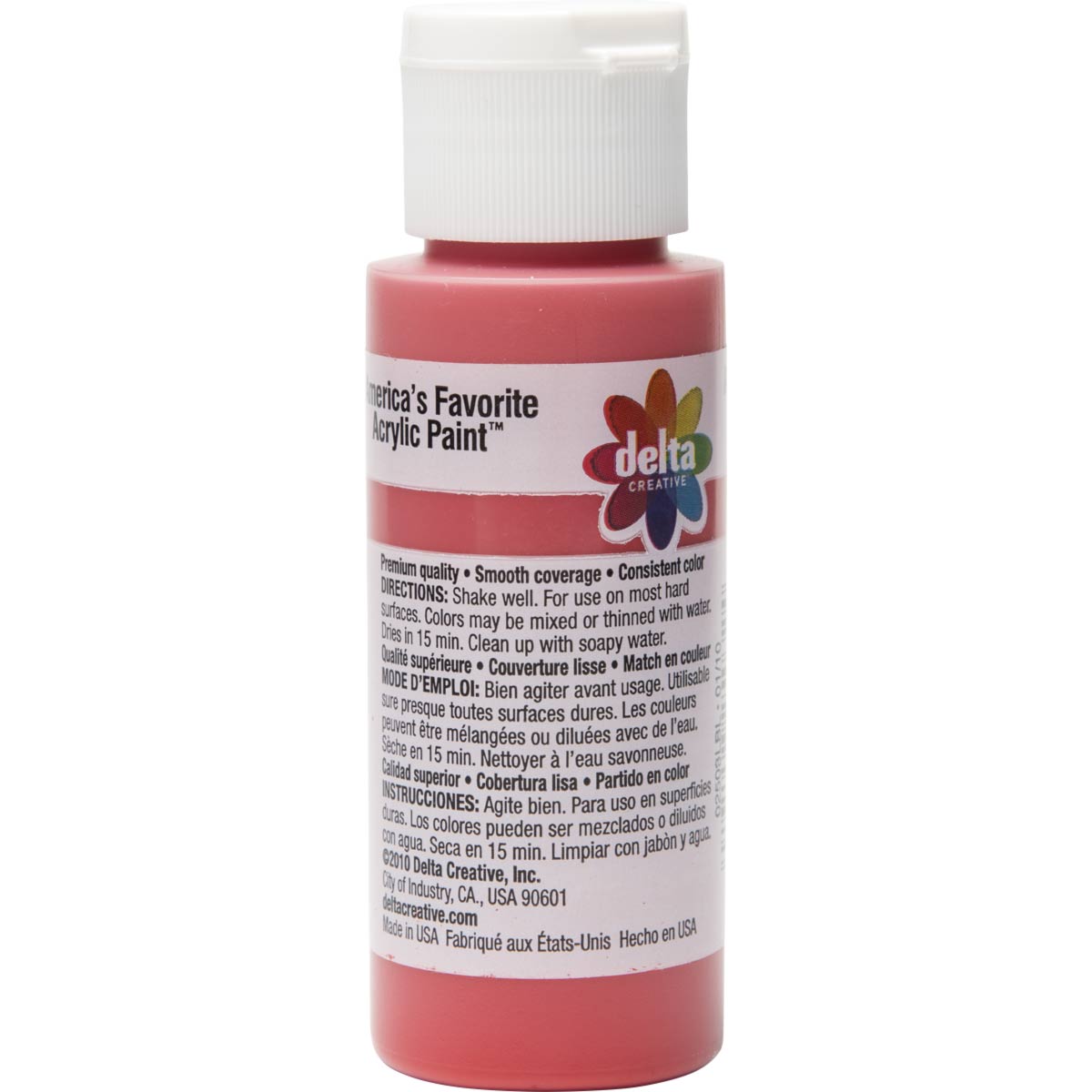 Delta Ceramcoat Acrylic Paint - Bright Red, 2 oz. - 025030202W