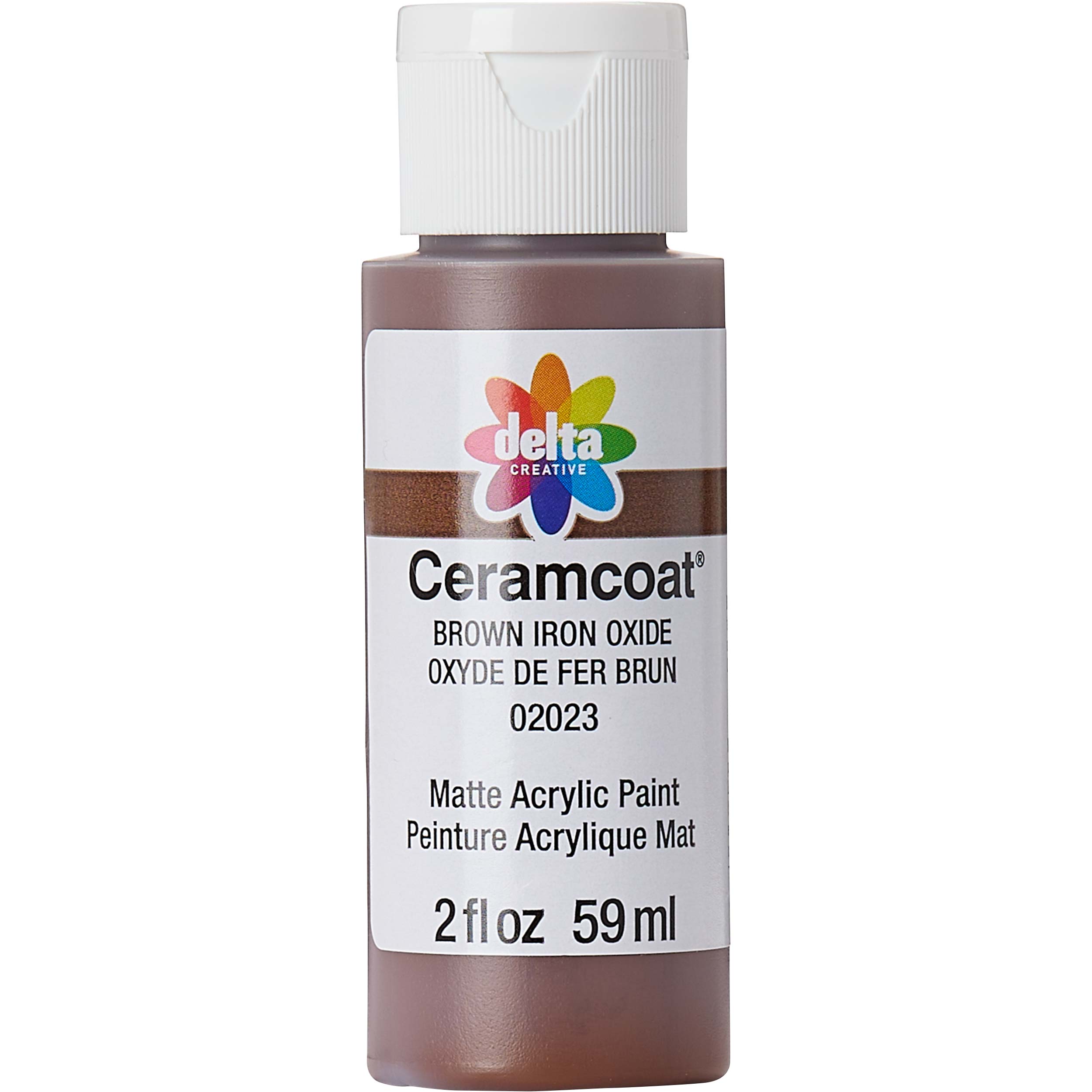 Delta Ceramcoat Acrylic Paint - Brown Iron Oxide, 2 oz. - 020230202W
