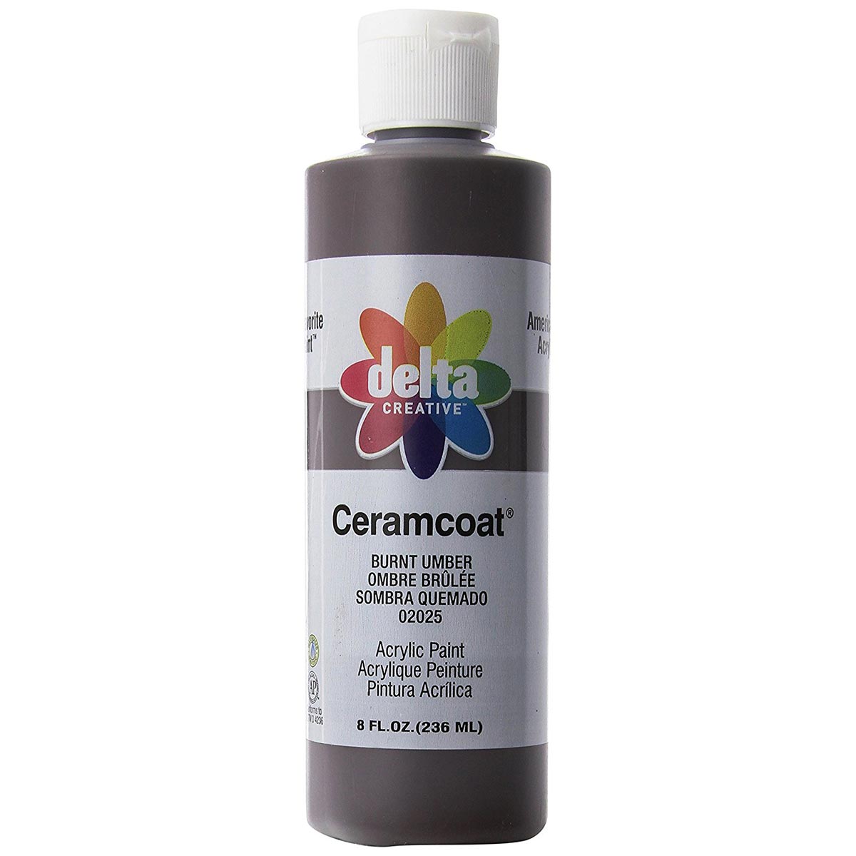 Delta Ceramcoat ® Acrylic Paint - Burnt Umber, 8 oz. - 020250802W