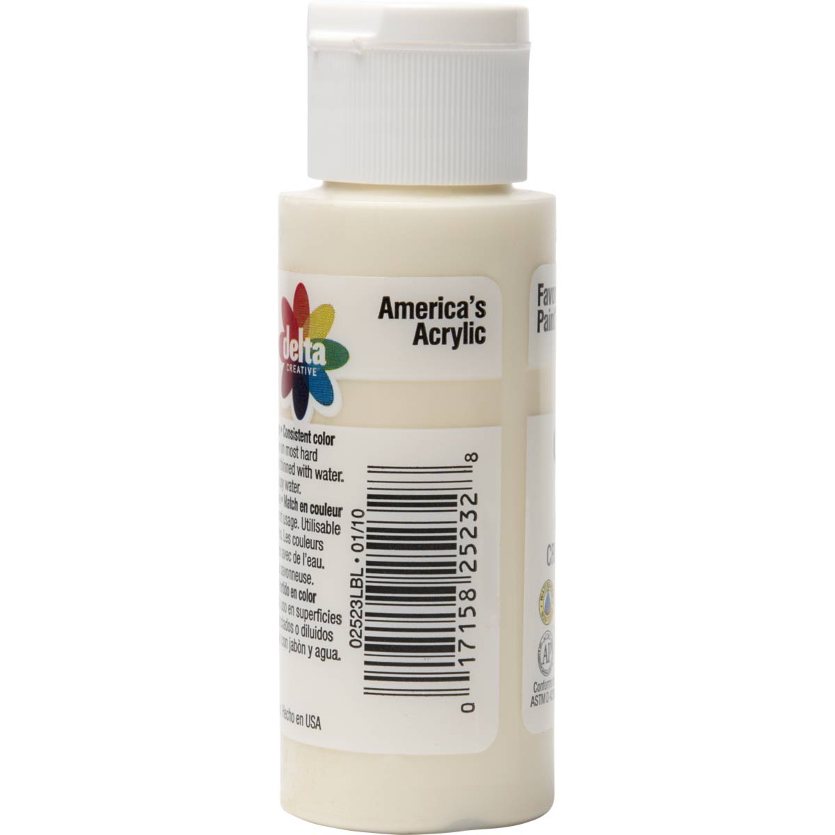 Delta Ceramcoat Acrylic Paint - Butter Cream, 2 oz. - 025230202W