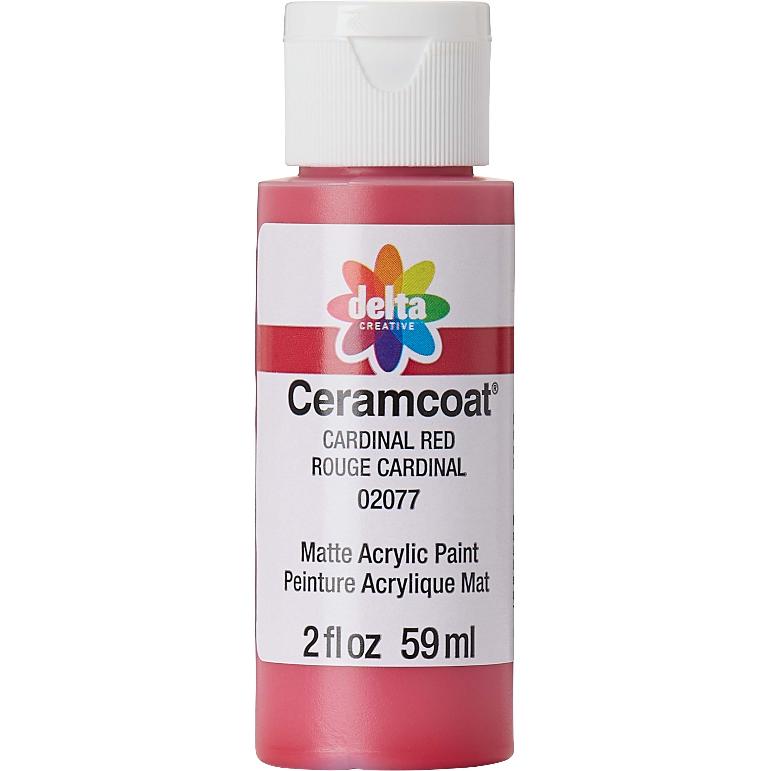 Delta Ceramcoat Acrylic Paint - Cardinal Red, 2 oz. - 020770202W