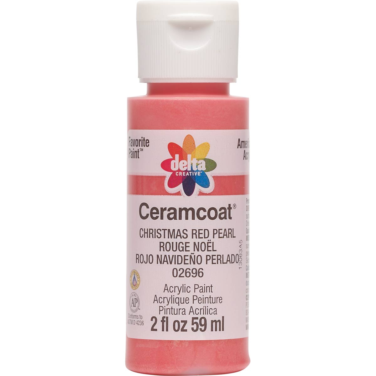 Delta Ceramcoat ® Acrylic Paint - Christmas Red Pearl, 2 oz. - 02696