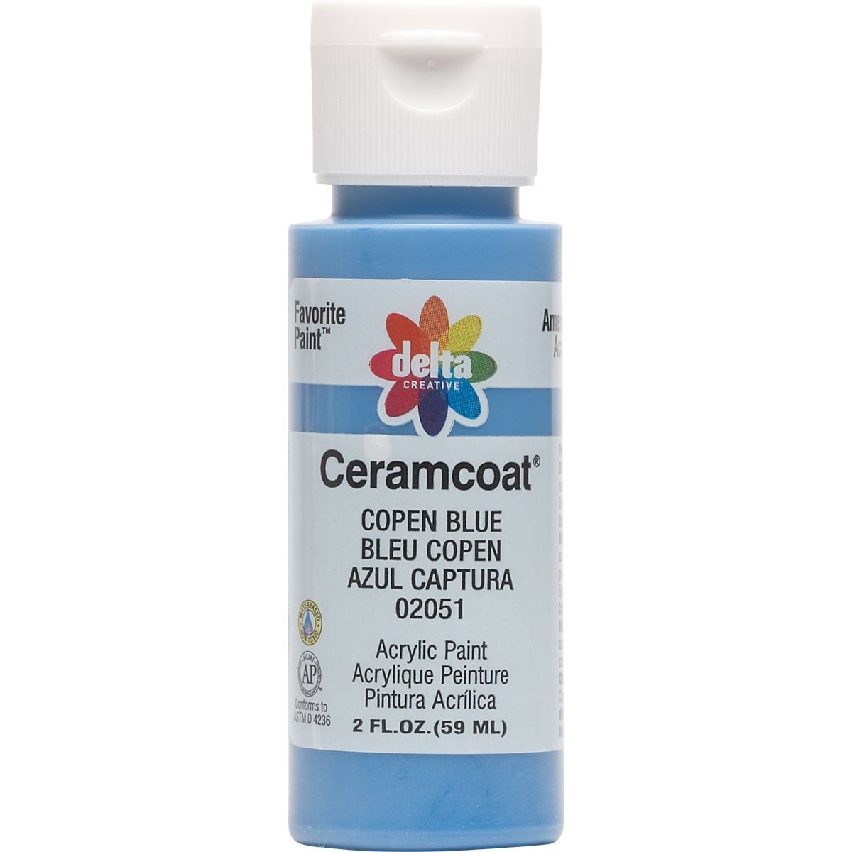 Delta Ceramcoat Acrylic Paint - Copen Blue, 2 oz. - 020510202W