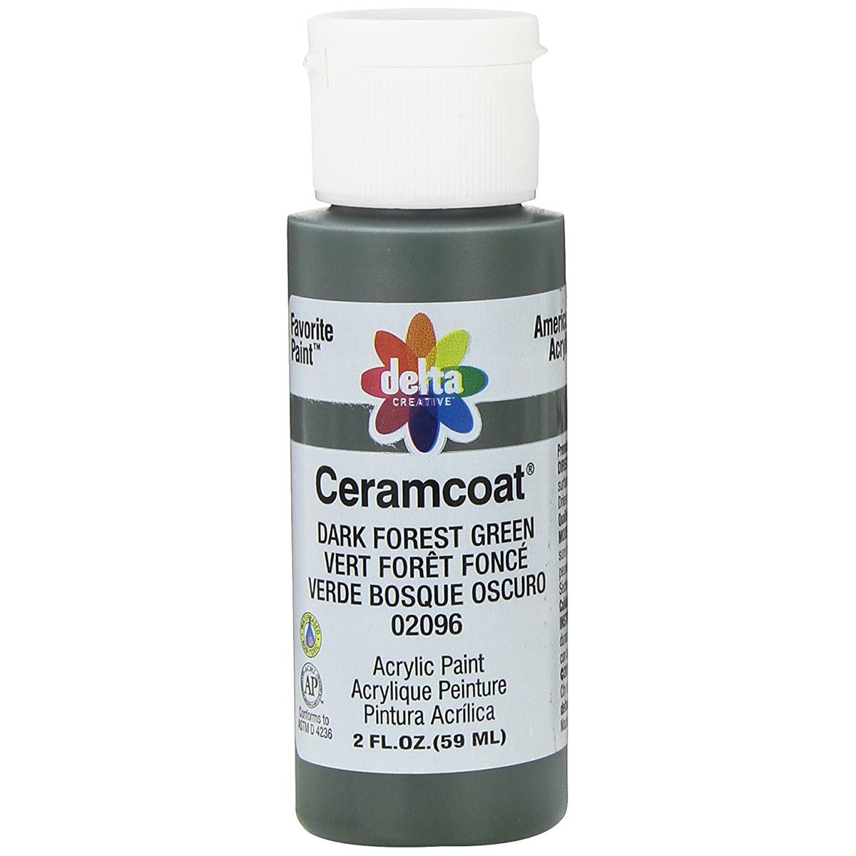 Delta Ceramcoat Acrylic Paint - Dark Forest Green, 2 oz. - 020960202W