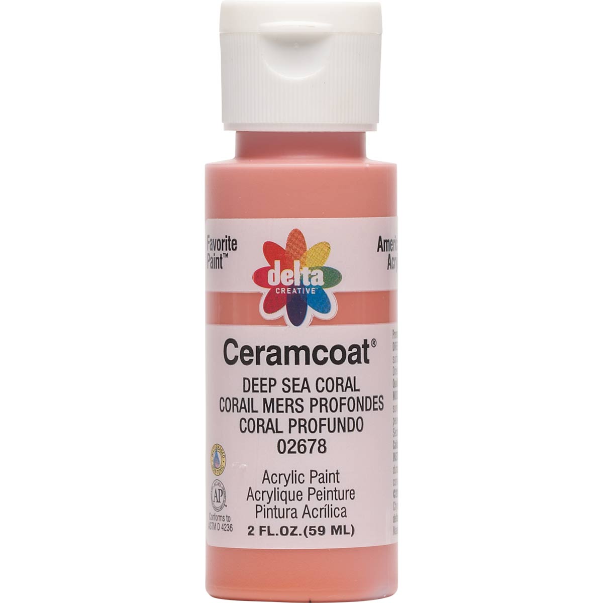 Delta Ceramcoat Acrylic Paint - Deep Sea Coral, 2 oz. - 026780202W