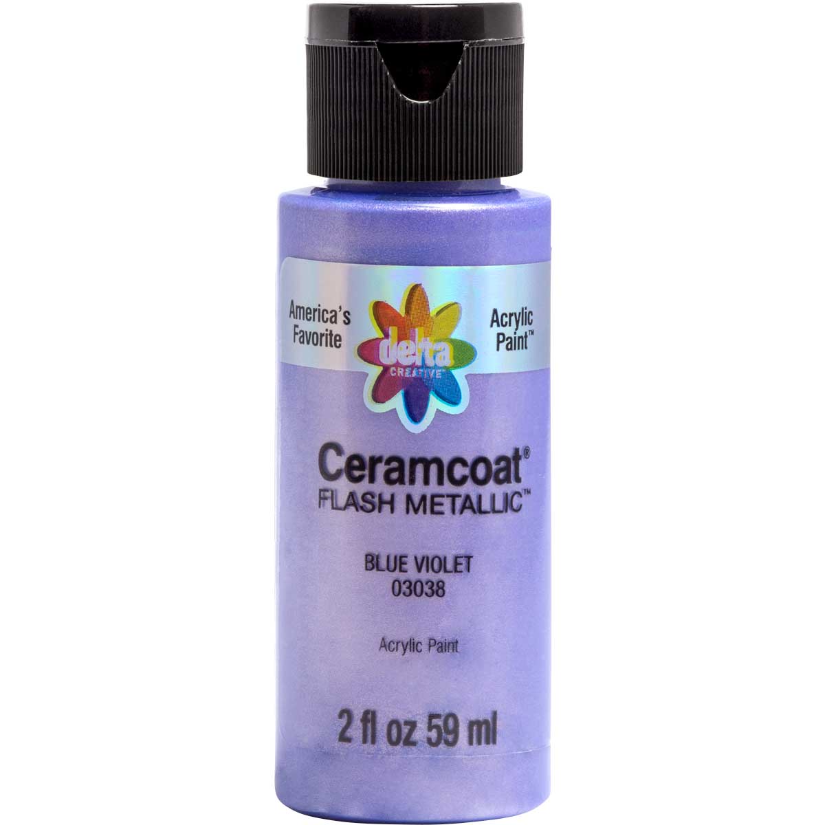 Delta Ceramcoat ® Acrylic Paint - Flash Metallic Blue Violet, 2 oz. - 03038