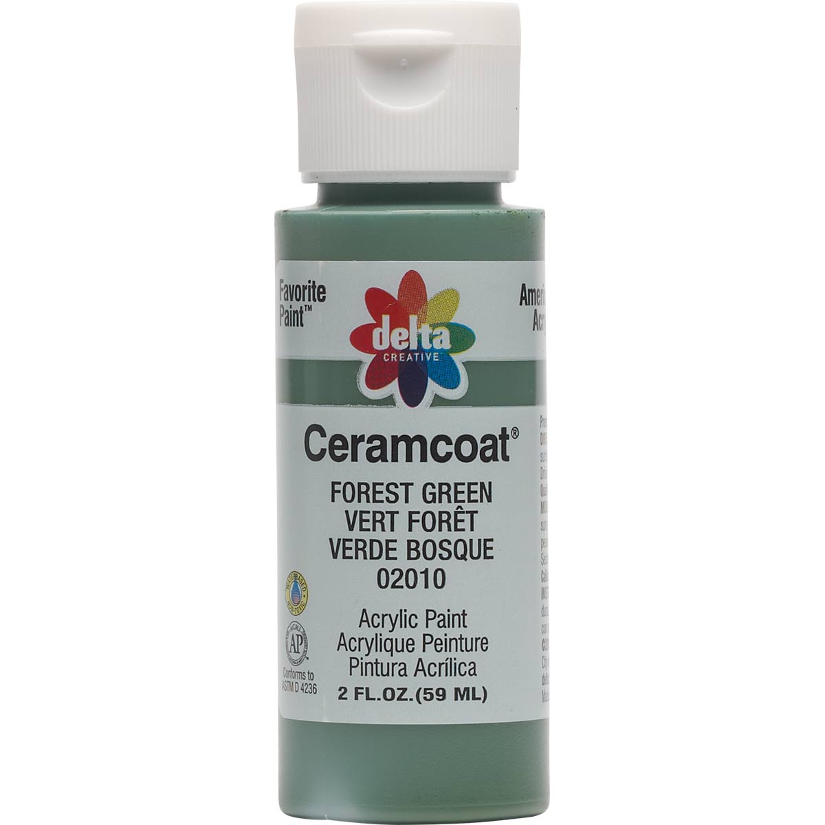 Delta Ceramcoat Acrylic Paint - Forest Green, 2 oz. - 020100202W