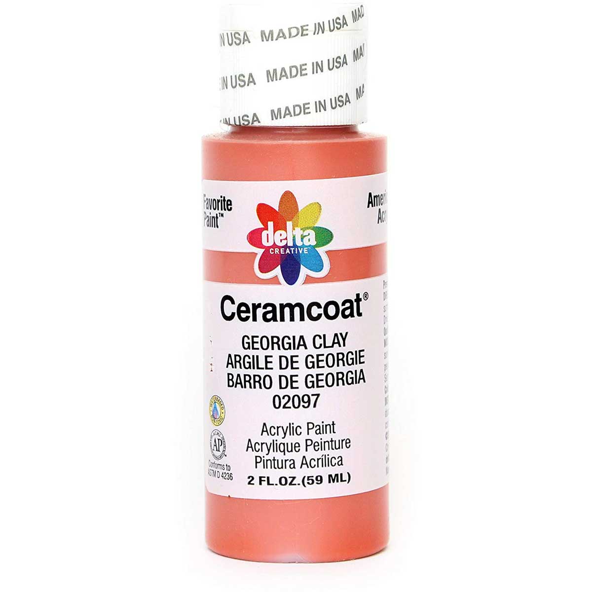 Delta Ceramcoat Acrylic Paint - Georgia Clay, 2 oz. - 020970202W