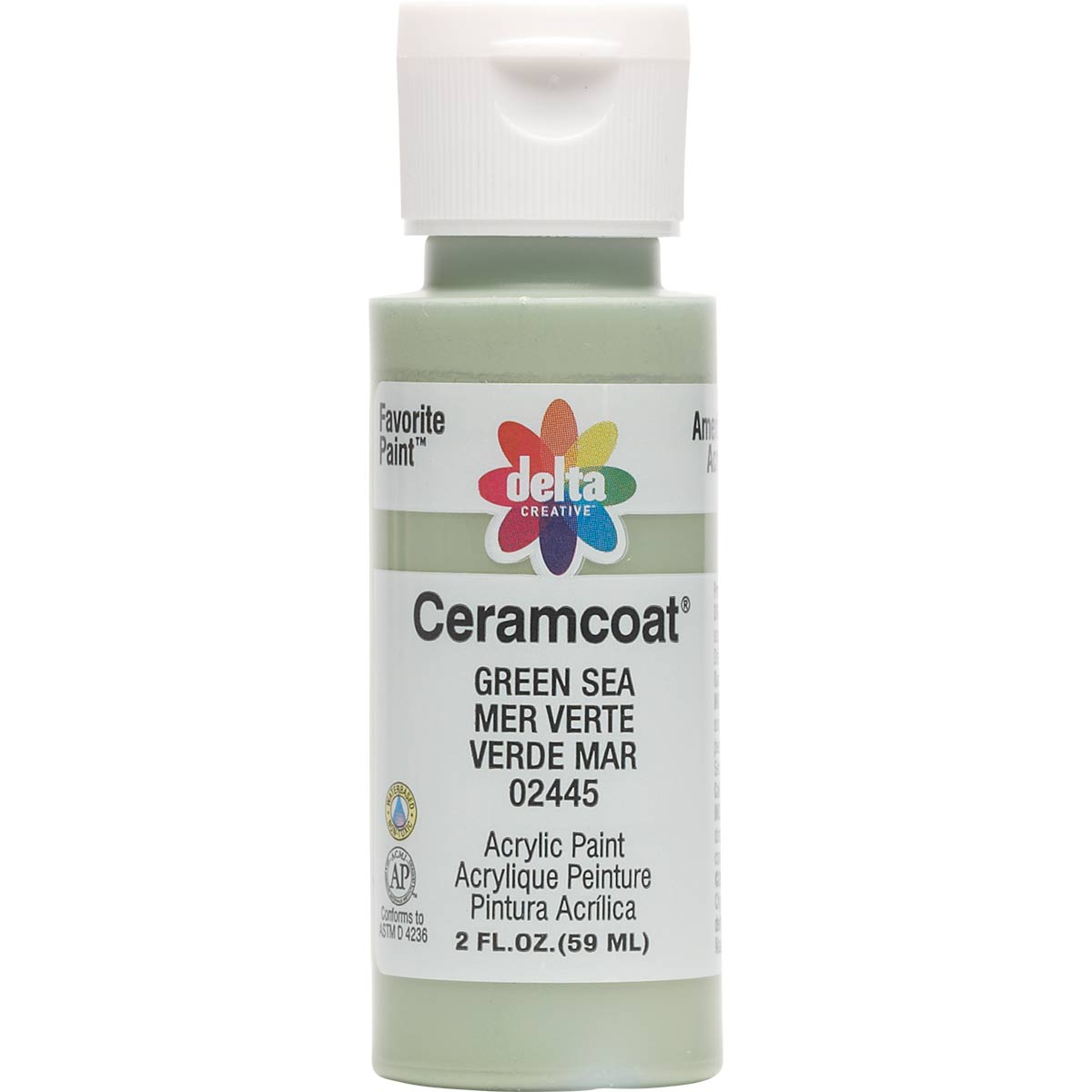 Delta Ceramcoat Acrylic Paint - Green Sea, 2 oz. - 024450202W