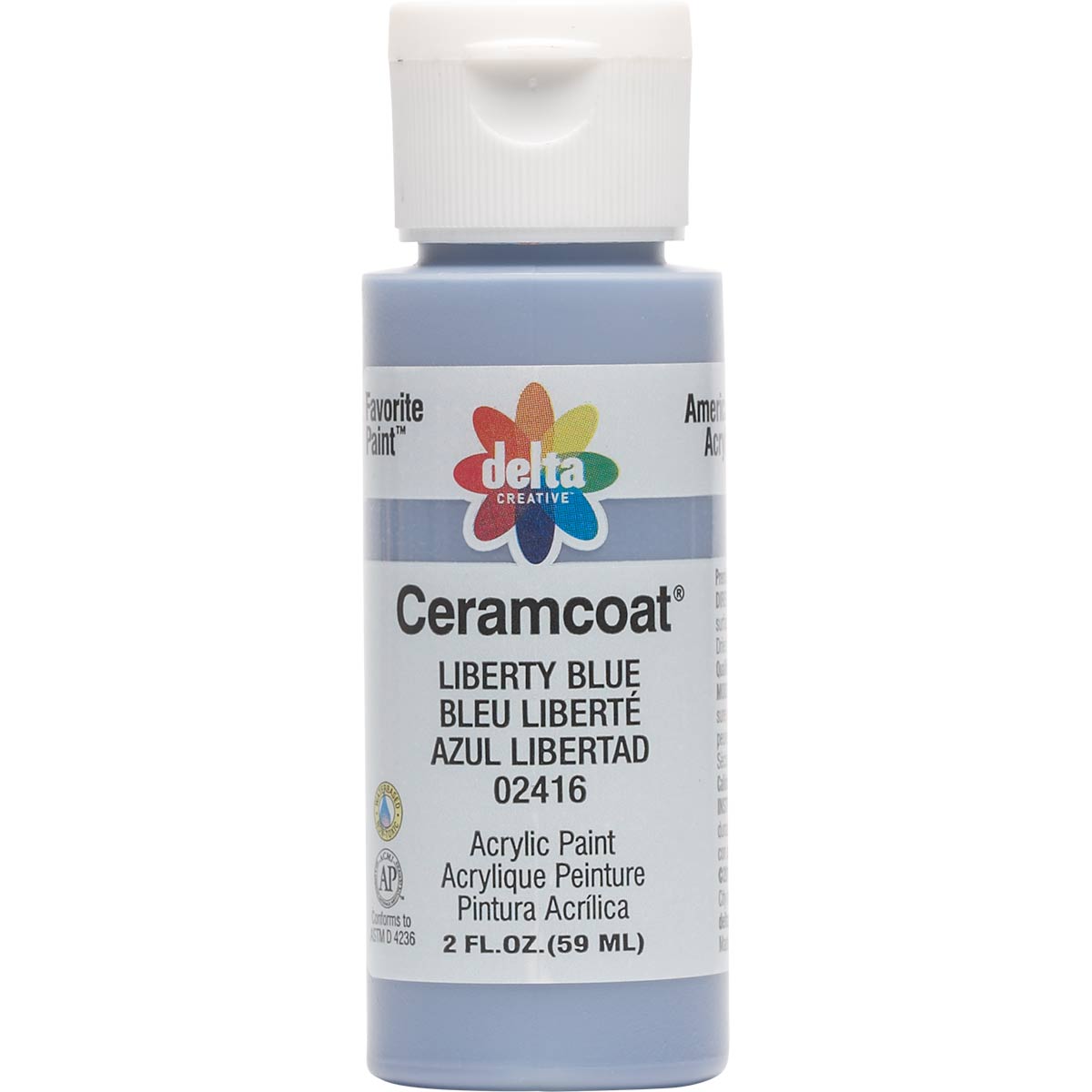 Delta Ceramcoat Acrylic Paint - Liberty Blue, 2 oz. - 024160202W