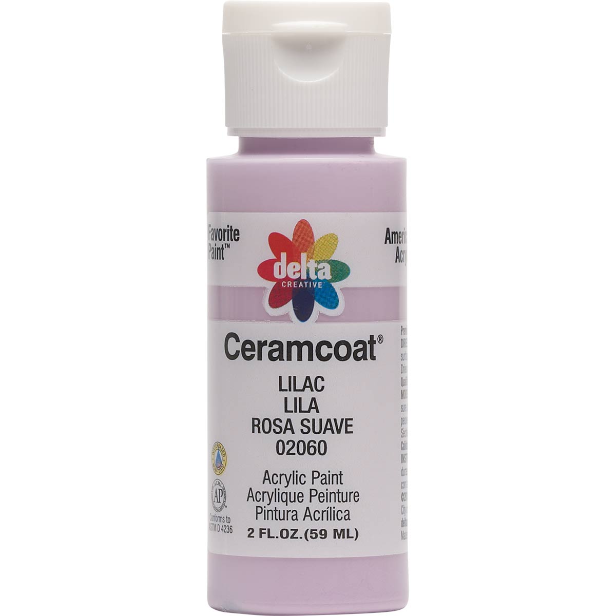 Delta Ceramcoat Acrylic Paint - Lilac, 2 oz. - 020600202W