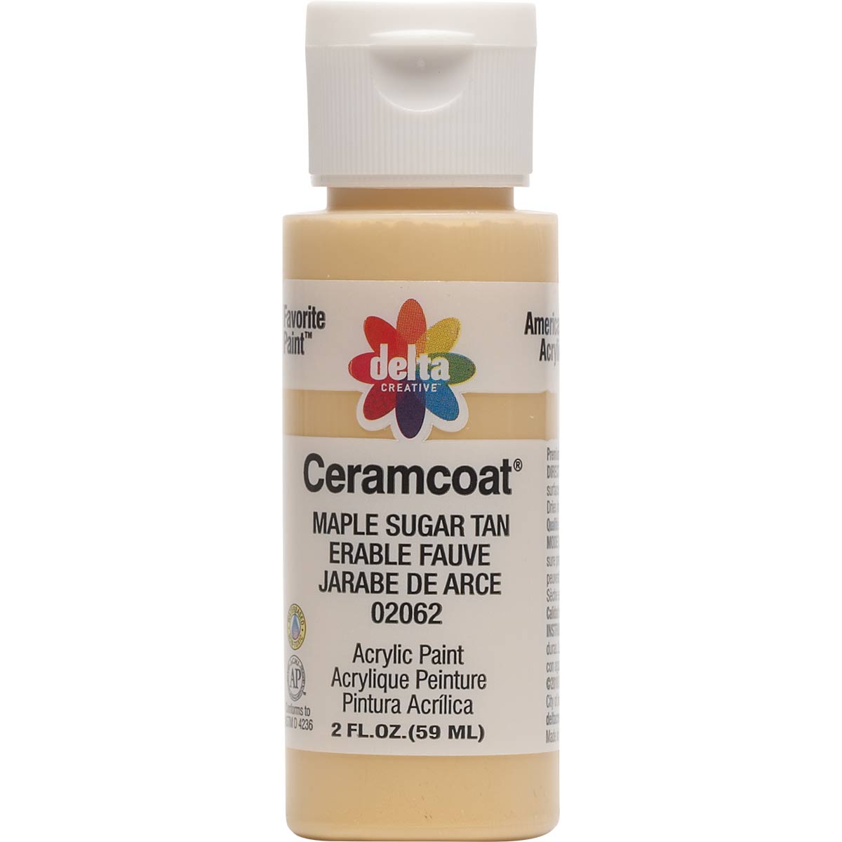 Delta Ceramcoat Acrylic Paint - Maple Sugar Tan, 2 oz. - 020620202W