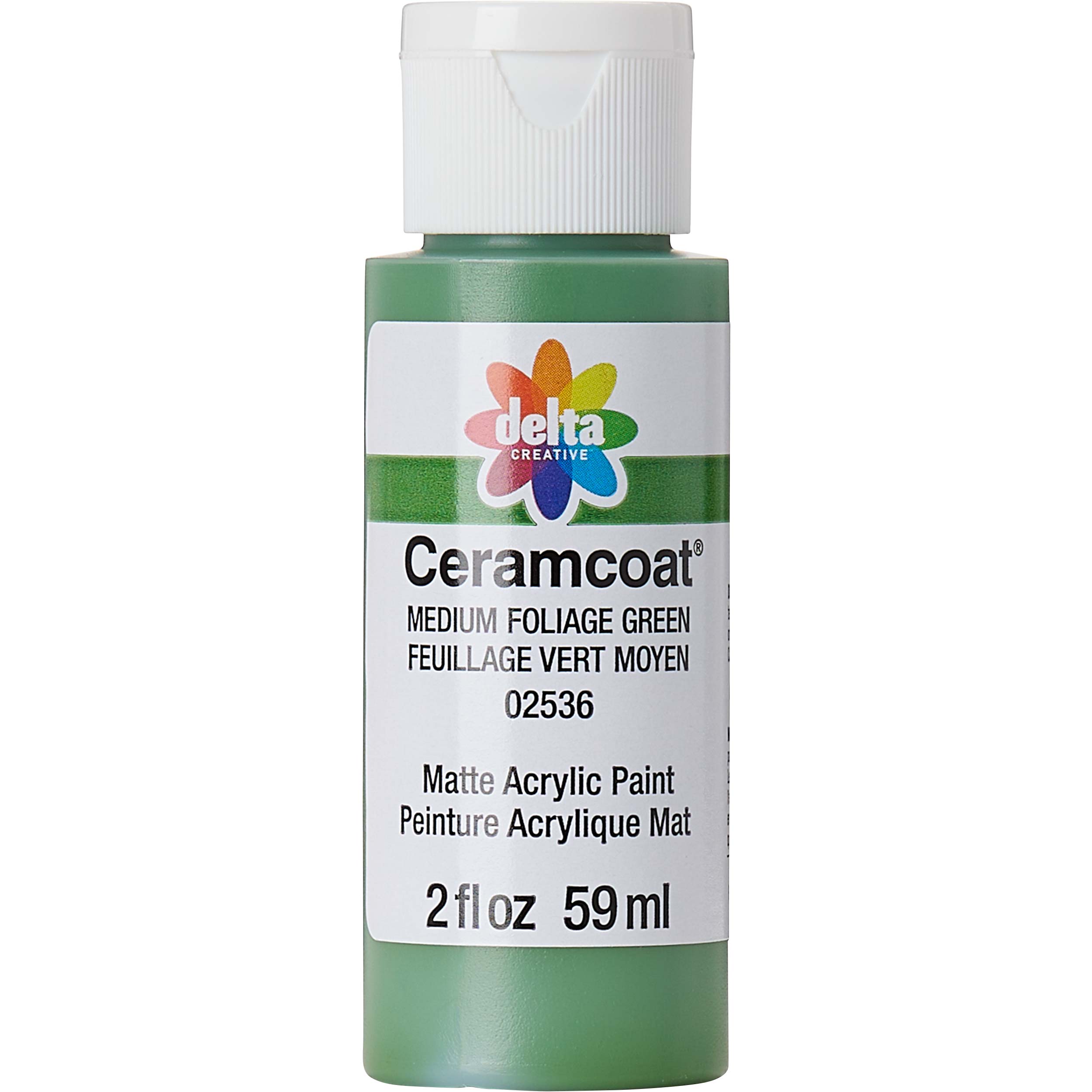 Delta Ceramcoat Acrylic Paint - Medium Foliage Green, 2 oz. - 025360202W