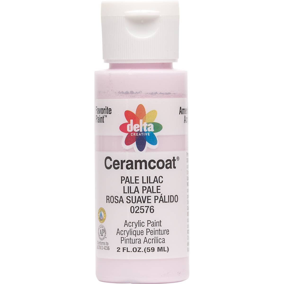Delta Ceramcoat Acrylic Paint - Pale Lilac, 2 oz. - 025760202W