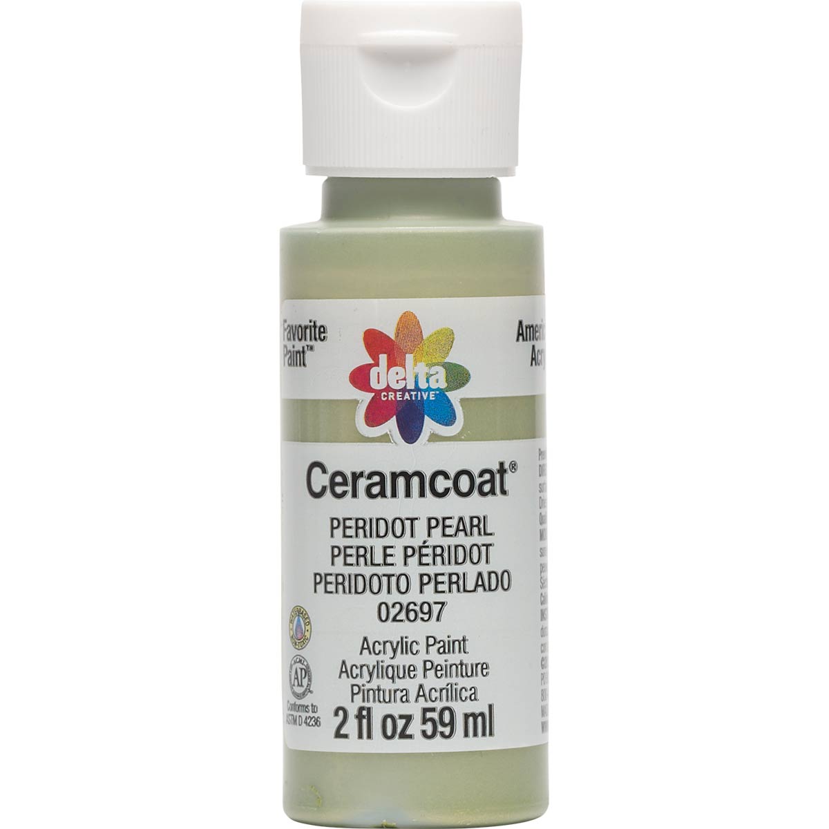 Delta Ceramcoat ® Acrylic Paint - Peridot Pearl, 2 oz. - 02697