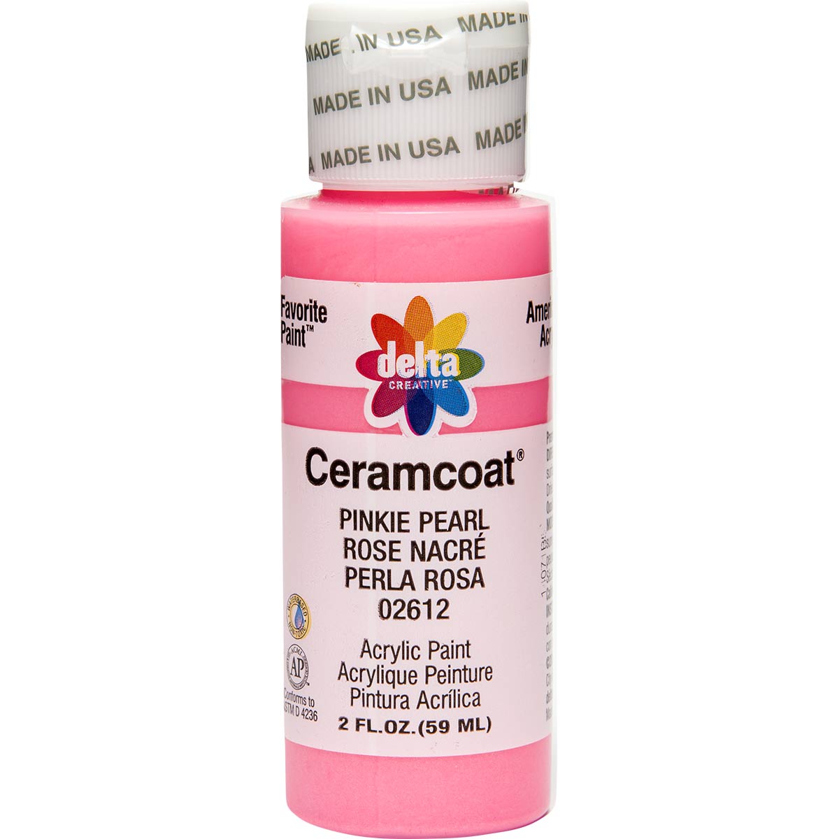 Delta Ceramcoat ® Acrylic Paint - Pinkie Pearl, 2 oz. - 026120202W