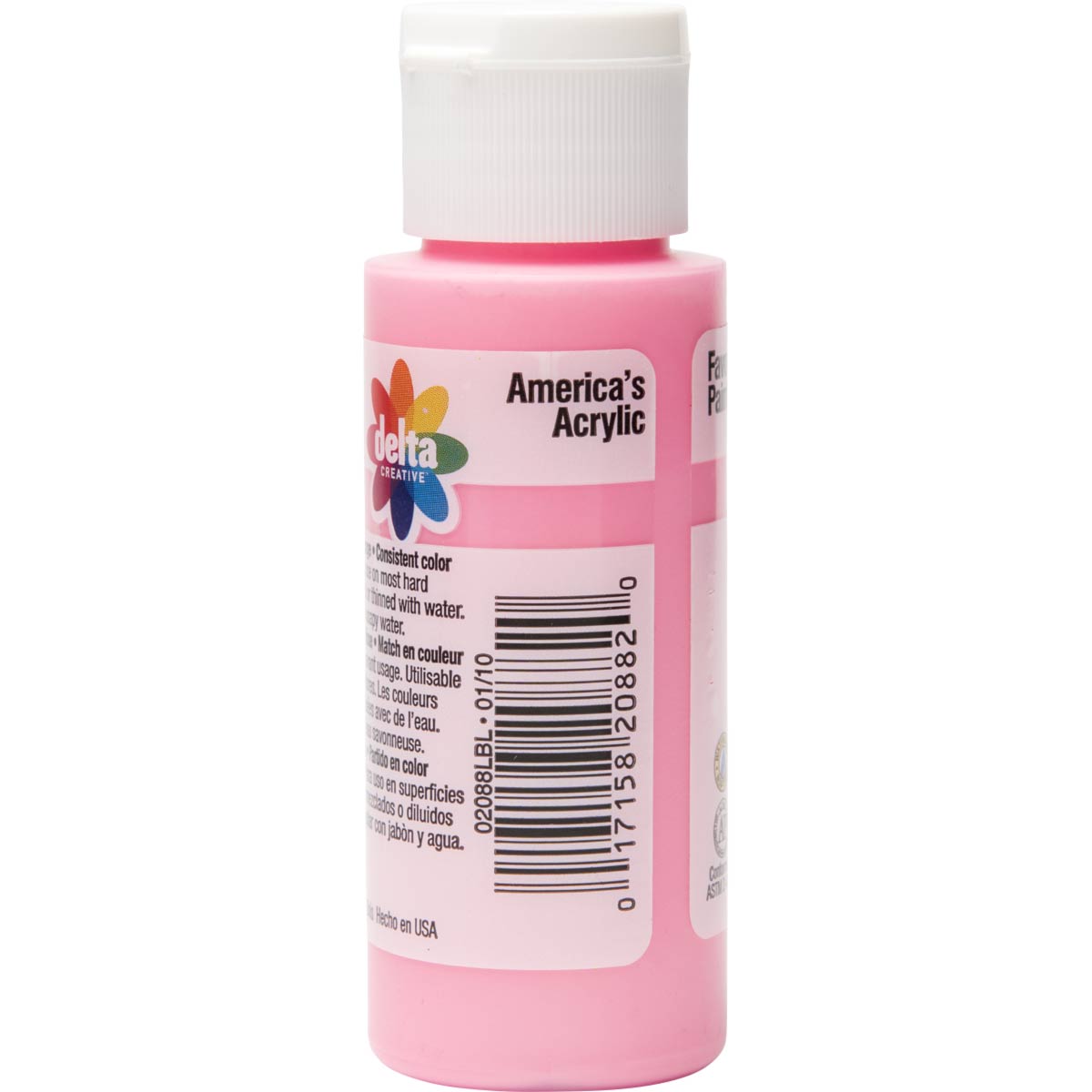 Delta Ceramcoat Acrylic Paint - Pretty Pink, 2 oz. - 020880202W